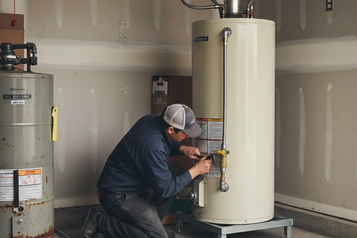 Water heater and shutoff valve replacement in Goleta
