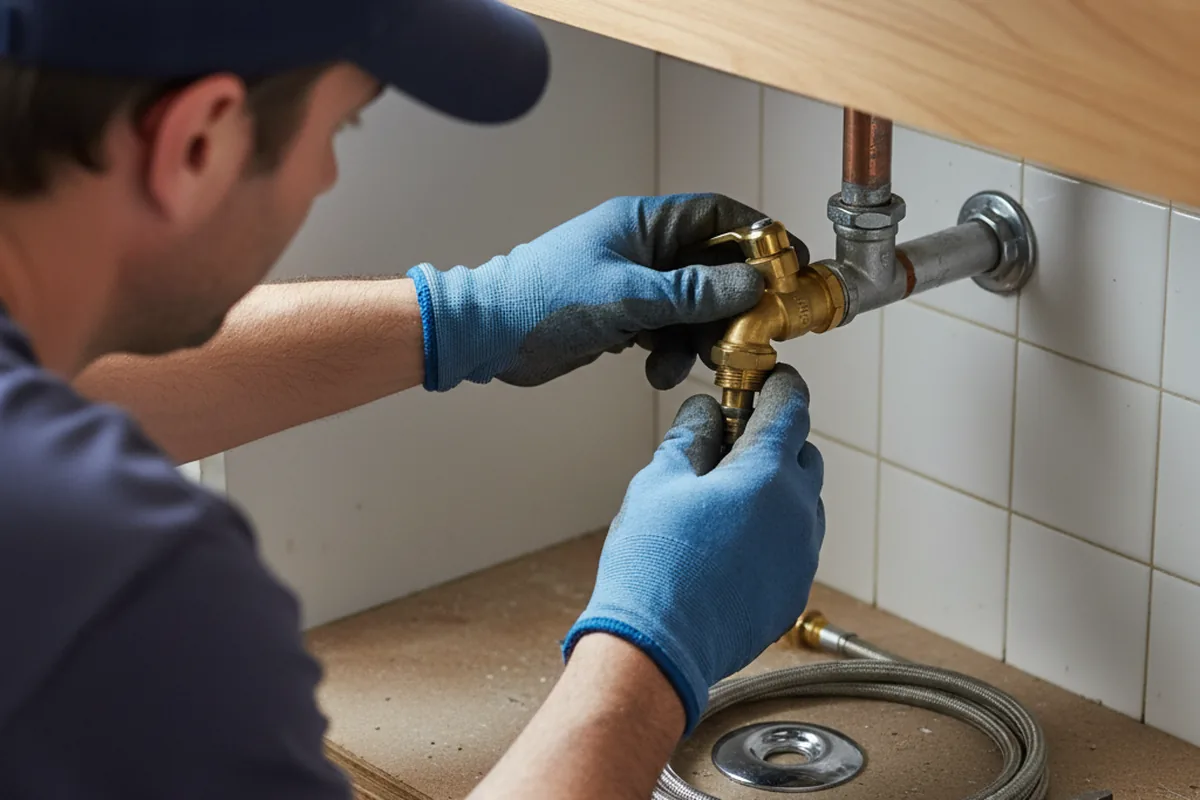 Shutoff valve and fitting work during Emergency Plumbing in Goleta